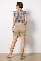Stretch Terry Patch Pocket Short