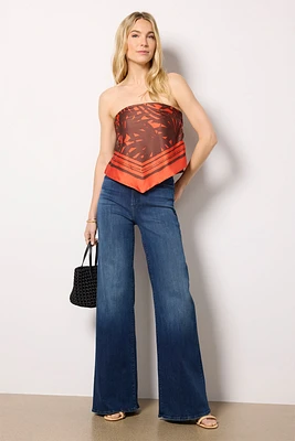 Talen Tropical Print Tube Top