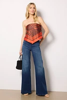 Talen Tropical Print Tube Top