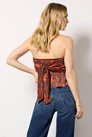 Talen Tropical Print Tube Top