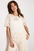 Lily Lace Dolman Sleeve Tee