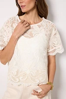 Lily Lace Dolman Sleeve Tee