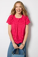 Quincy Eyelet Blouse