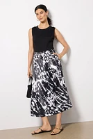 Azalea Mixed Media Midi Dress