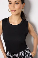 Azalea Mixed Media Midi Dress