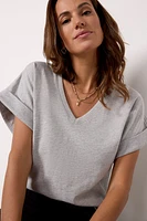Stevie Cuffed V-Neck