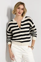 Open Knit Bomber