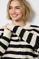 Open Knit Bomber