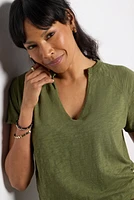 Split Neck Tee