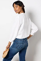Button Front Textured Shirt