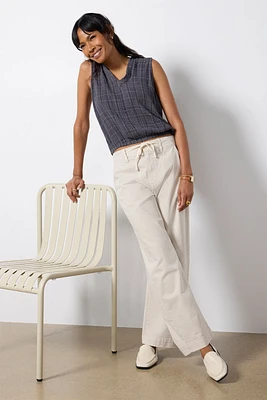 Textured Collar Tank