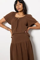 Macie Gauze Top
