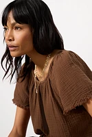 Macie Gauze Top