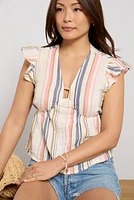 Calla Gauze Flutter Top