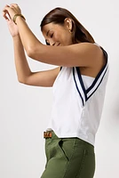 Callie Varsity V Neck Tank