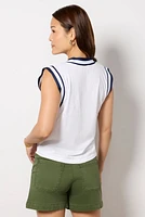 Callie Varsity V Neck Tank