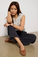 Sleeveless Sweatshirt Vest