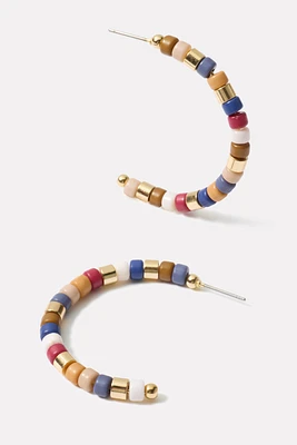Kiera Beaded Hoop Earring