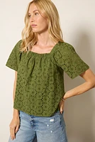 Hadley Eyelet Top
