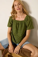 Hadley Eyelet Top