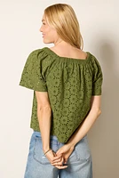 Hadley Eyelet Top