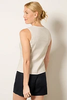 Joelle Longline Linen Vest