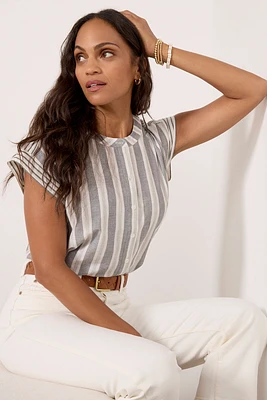 Addison Stripe Mix Shirt