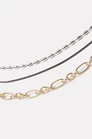 Mira Triple Chain Necklace