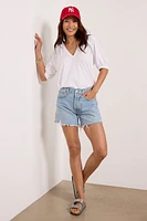 Edie Shirred Shoulder Top