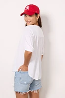 Edie Shirred Shoulder Top