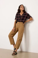 Sunset Plaid Top
