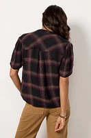 Sunset Plaid Top