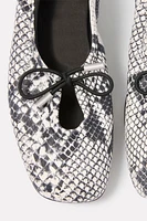 Rosalind Snake Ballet Flat