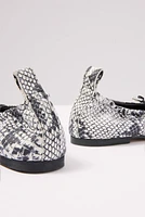 Rosalind Snake Ballet Flat