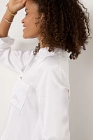 Two Pocket Satin Shirt
