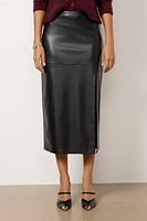 METROPOLITAN LEATHER SKIRT