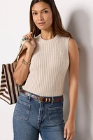 Sleeveless Ribbed Tank