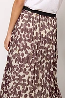 Pleated Midi Skirt