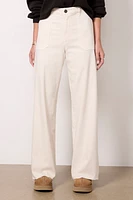 Meg Utility with Raw Hem