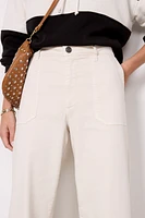 Meg Utility with Raw Hem
