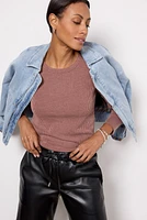 Perry Washed Rib Top