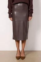 Better Than Leather Midi Skirt