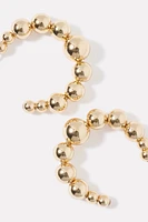 Agnes Beaded Hoop Earrings