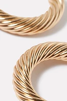 Crescent Hoop Earring
