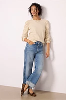 Adalynn Brushed Pleated Top