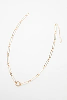 Paperclip Charm Necklace
