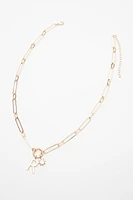 Paperclip Charm Necklace