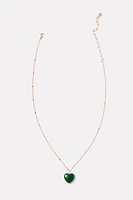 Stone Heart Necklace
