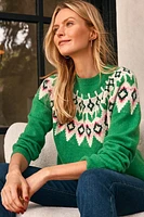 Crew Neck Fair Isle Pullover