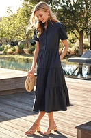 Evelyn Button Front Dress